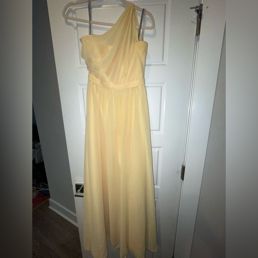 ALFRED Angelo One Shoulder Sunshine Bridesmaids Dress